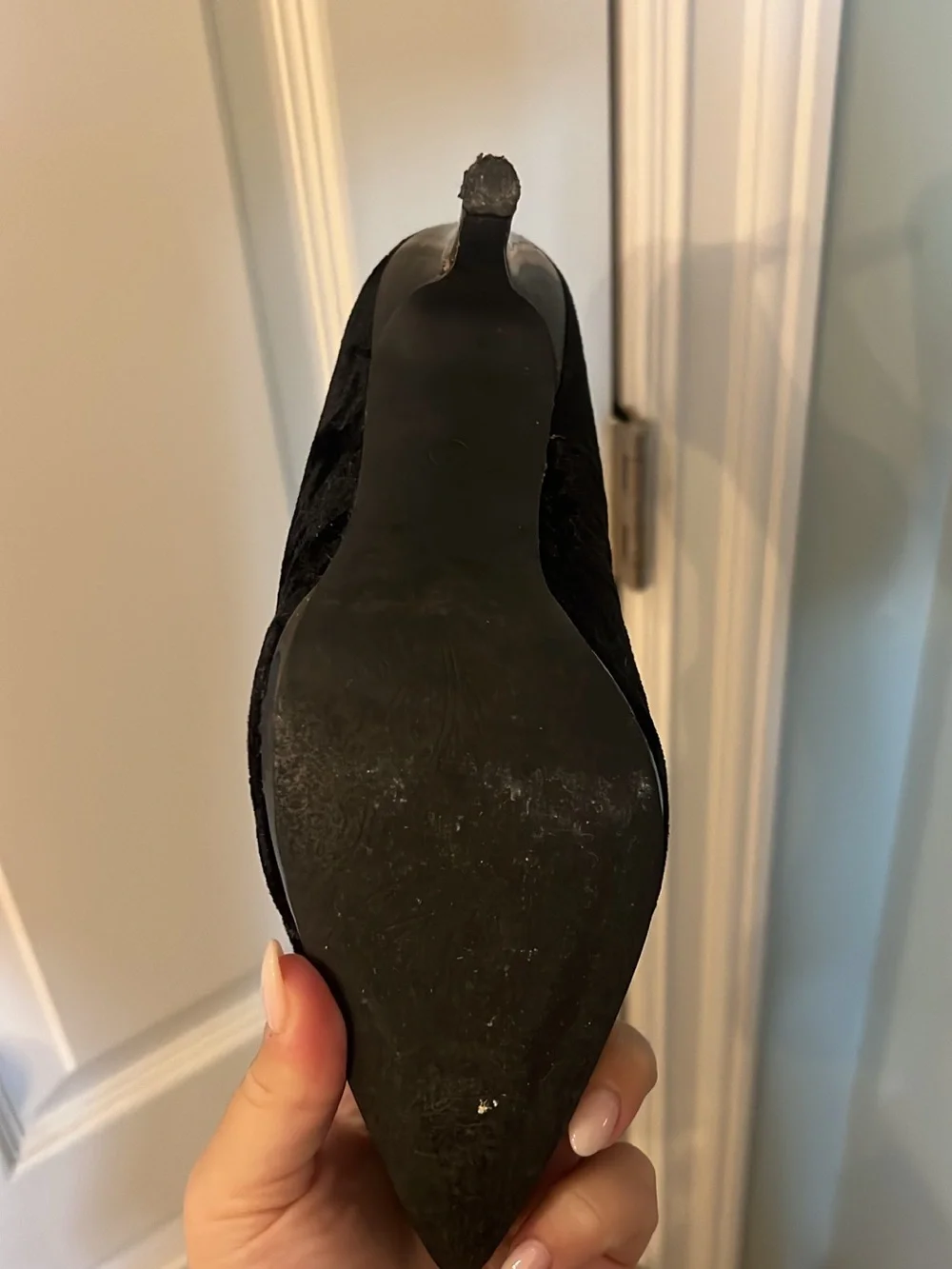 Penny Loves Kenny Black Pointed Toe Suede Pumps